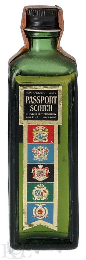 Passport Scotch Blended Scotch Whisky Mini (1/10 Pint) (1944-1960)