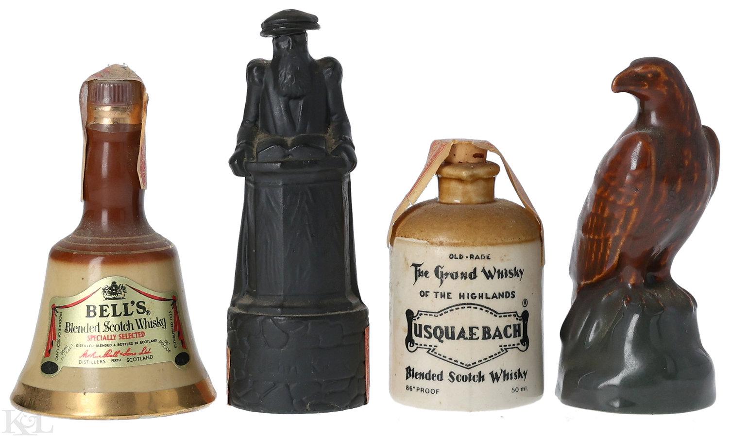 NV Blended Scotch Whisky Mini Decanters Collection (1/10 Pint - 50ml 1944-1985) Horizontal