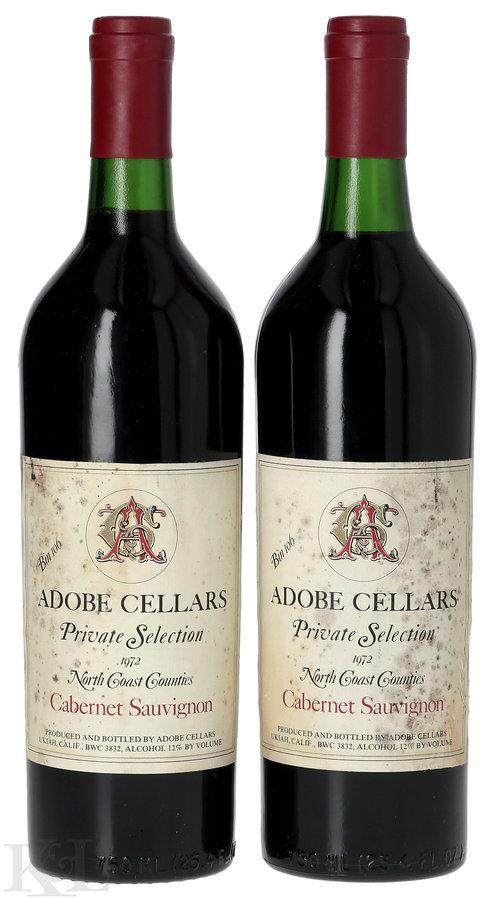 1972 Adobe "Bin 106 Private Selection" North Coast Cabernet Sauvignon