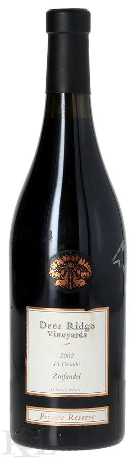 2002 Deer Ridge Vineyards "Private Reserve" El Dorado Zinfandel
