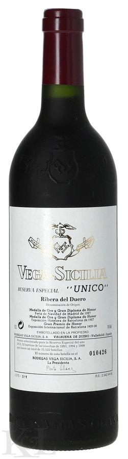 Vega Sicilia Ribera del Duero "Unico" Reserva Especial 1991,1994,1999 (2012 Release)