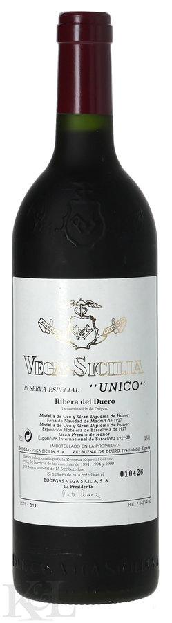 NV Vega Sicilia Ribera del Duero "Unico" Reserva Especial 1991,1994,1999 (2012 Release)