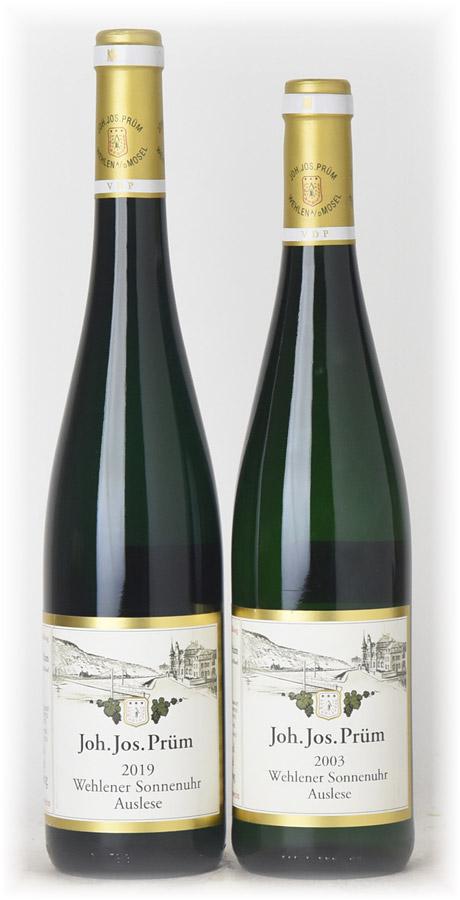 2003 & 2019 Joh. Jos. Prüm Wehlener Sonnenuhr Riesling Auslese Tasting Lot