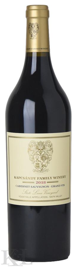 2018 Kapcsándy "Grand Vin - State Lane Vineyard" Napa Valley Cabernet Sauvignon