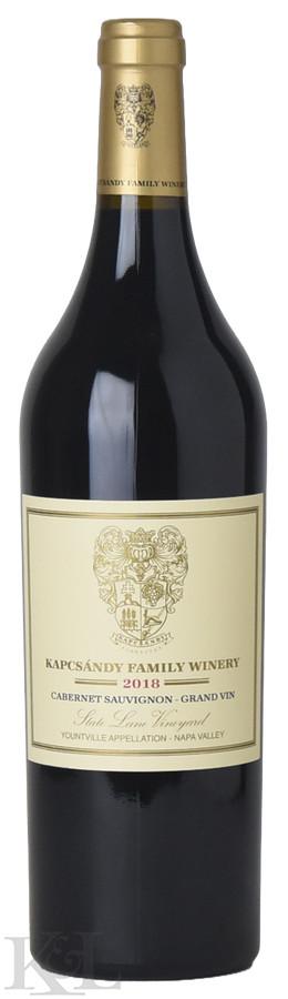 2018 Kapcsándy "Grand Vin - State Lane Vineyard" Napa Valley Cabernet Sauvignon