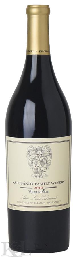 2010 Kapcsándy "Rapszodia State Lane Vineyard" Napa Valley Bordeaux Blend