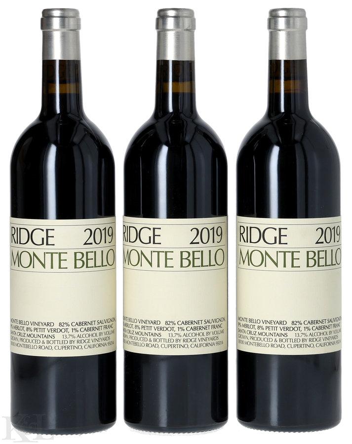 2019 Ridge Vineyards "Monte Bello" Santa Cruz Mountains Cabernet Sauvignon