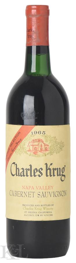 1965 Charles Krug "Vintage Selection" Napa Valley Cabernet Sauvignon