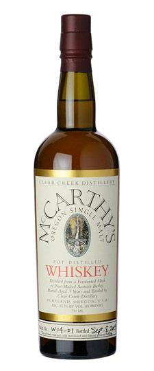 Clear Creek "McCarthy's" Oregon Single Malt Whiskey