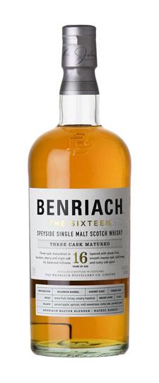 BenRiach 16 Year Old "Three Cask Matured" Speyside Single Malt Whisky (750ml)