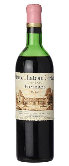 1967 Vieux Château Certan, Pomerol (high-mid shoulder fill, torn 