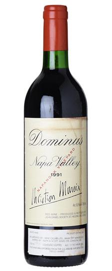 1991 Dominus Napa Valley Bordeaux Blend (bin soiled label) - SKU 1420735
