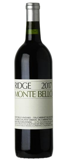 2017 Ridge Vineyards "Monte Bello" Santa Cruz Mountains Cabernet Sauvignon