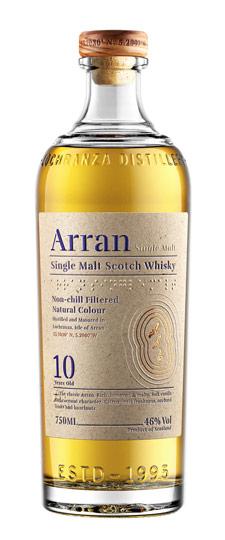 Arran 10 Year Old (New Label) Island Single Malt Scotch Whisky 