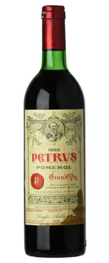 1982 Petrus, Pomerol (high shoulder, soiled label)