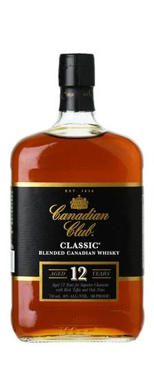 Canadian Club Classic 12 Year Old Canadian Whisky (750ml)