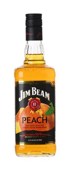 Jim Beam Peach Flavored Bourbon Whiskey (750ml)