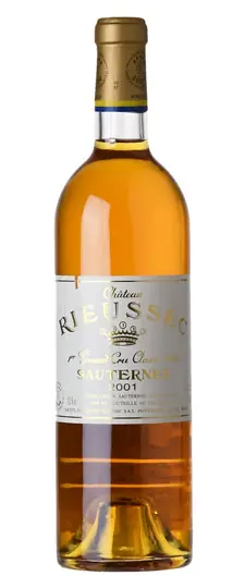 2001 Rieussec, Sauternes (nicked label)