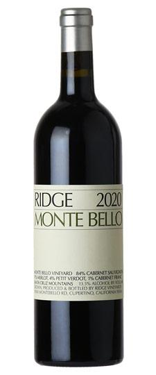 2020 Ridge Vineyards "Monte Bello" Santa Cruz Mountains Cabernet Sauvignon