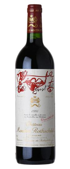 1995 Mouton Rothschild, Pauillac (lightly bin soiled, nicked label)