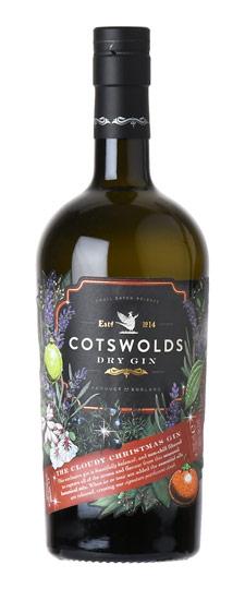 Cotswolds "Cloudy Christmas Gin" Non-Chill Filtered English Dry Gin (750ml)