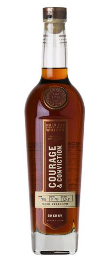 Virginia Distilling Co. "Courage & Conviction - 6 Year Old Fino Sherry Cask #1718" K&L Exclusive Cask Strength American Single Malt Whiskey (750ml)
