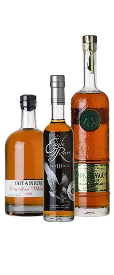 Eagle Rare Side of Rye American Whiskey (Eagle Rare K&L Exclusive 375ml, Obtainium 14 Year Old Rye, Smoke Wagon Malted Rye) Pack (2x750ml, 1x375ml)