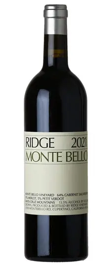 2021 Ridge Vineyards "Monte Bello" Santa Cruz Mountains Cabernet Sauvignon