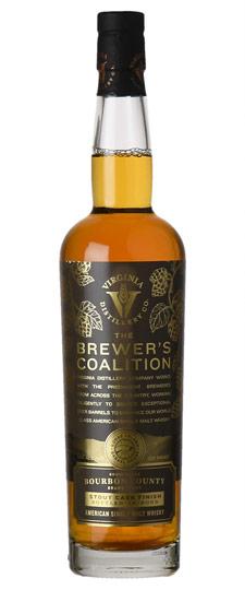 Virginia Distilling Co. The Brewer's Coalition "Goose Island Bourbon County" K&L Exclusive Bottled in Bond Stout Barrel Finished American Single Malt Whiskey (700ml)
