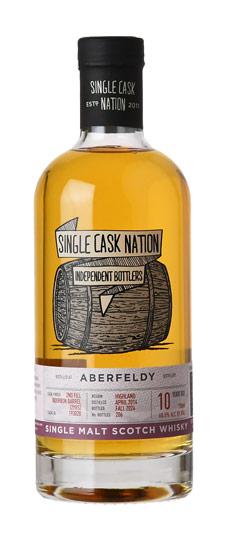 2014 Aberfeldy 10 Year "Single Cask Nation" 2nd fill Bourbon Barrel #193020 Single Barrel Cask Strength Highland Single Malt Scotch Whisky (750ml)