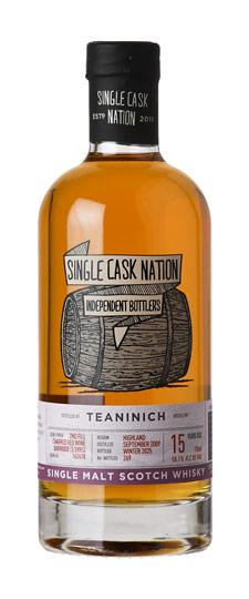 2009 Teaninich 15 Year Old "Single Cask Nation" Charred Red Wine #162418  Single Barrel Cask Strength Highland Single Malt Scotch Whisky (750ml)