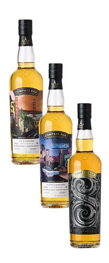 Compass Box Bespoke Culver & Sepulveda + 5th & Harrison + Secrets of Smoke Limited Edition Pack (3x700ml)