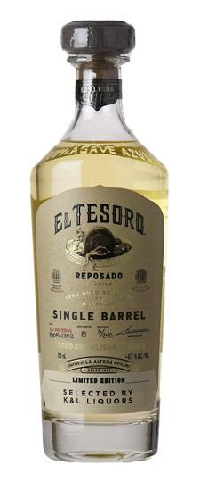 El Tesoro "K&L Liquors Single Barrel #B105-L352 Reposado Tequila (750ml)
