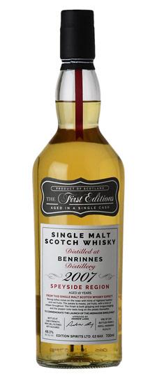 2007 Benrinnes 16 Year "The First Editions" Cask Strength Single Hogshead Speyside Single Malt Scotch Whisky (700 ML)