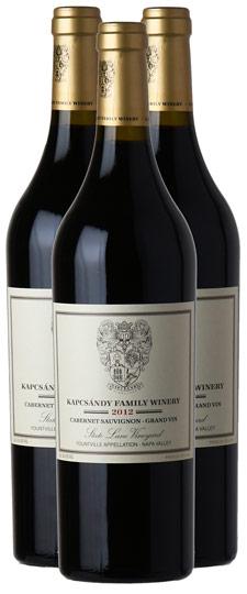 2012 Kapcsándy "Grand Vin - State Lane Vineyard" Napa Valley Cabernet Sauvignon 3-Pk in OWC (Winery Direct Library Release)