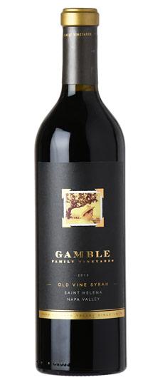 2018 Gamble Family "Old Vine" St. Helena Syrah
