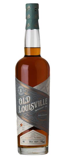 Old Louisville 8 Year Old "Uncut" Wheated Small Batch Non-Chill Filtered Cask Strength Indiana Straight Bourbon Whiskey (750ml)