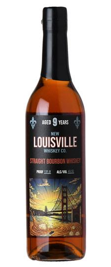 New Louisville Whiskey Co. 9 Year Old Single Barrel# B1370 "Gold Rush"  Barrel Proof Straight Bourbon Whiskey (750ml)