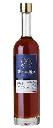 1991 The Rare Armagnac Collection 34 Year Old (Domaine de Pouchegu) K&L Exclusive Cask Strength Single Barrel #E11 Ténarèze Armagnac (750ml)