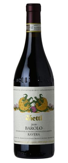 2019 Vietti "Ravera" Barolo (lightly wrinkled & bin-soiled label)