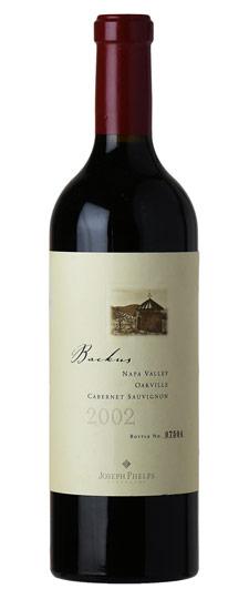 2002 Joseph Phelps "Backus" Oakville Cabernet Sauvignon (lightly nicked & bin-soiled label)