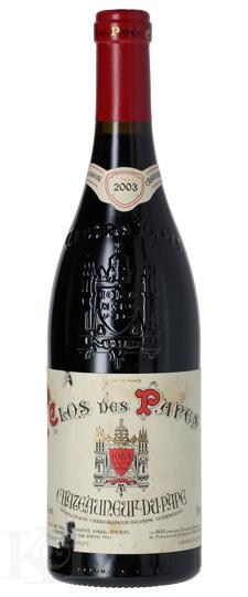 2003 Clos des Papes Châteauneuf-du-Pape (bin-soiled & torn label)
