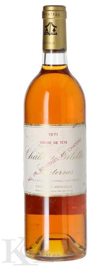 1971 Gilette "Crème de Tête," Sauternes (bin soiled,scuffed label)
