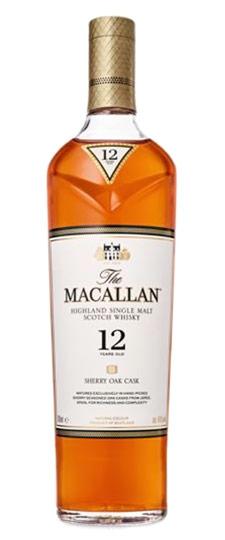 Macallan 12 Year Old "Sherry Oak Cask" Highland Single Malt Scotch Whisky