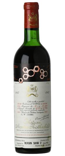 1967 Mouton-Rothschild, Pauillac - SKU 950557 Château Mouton Rothschild 1967 750ml