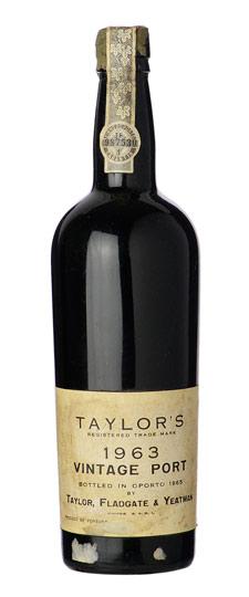 1963 Taylor Vintage Port (signs of past seepage)
