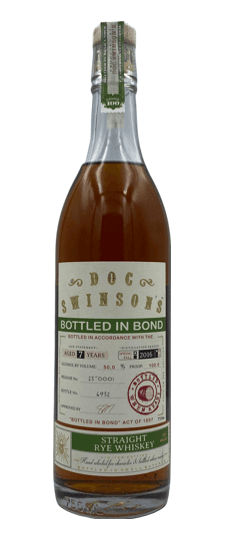 Doc Swinson's 7 Year Old Bottled In Bond Straight Rye Whiskey (750ml)