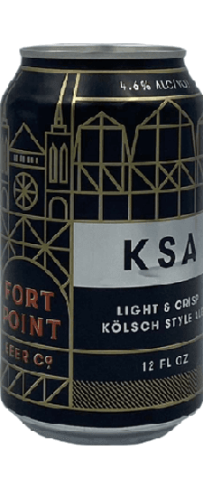 Fort Point Beer Co "KSA" Kolsch Style Ale, California (12oz cans)