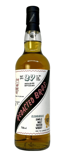 1995 Glenburgie 27 Year Old "Redacted Bros." (Thompson/Dornoch) Single Refill Hogshead Cask Strength Speyside Single Malt Scotch Whisky (700ml)