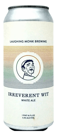 Laughing Monk Brewing "Irreverent Wit" Belgain White Ale, California (16oz cans)